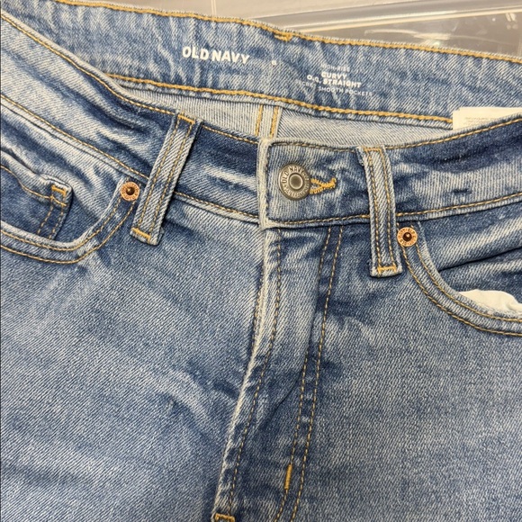 Old Navy high-rise curvy O.G. Straight raw hem size 6 - Picture 2 of 5